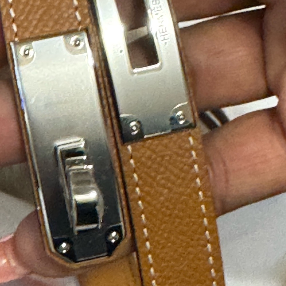 Hermes Kelly Belt Gold w Palladium Hardware